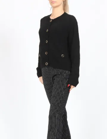 Cardigan Jacqueline de Yong, negru Negru