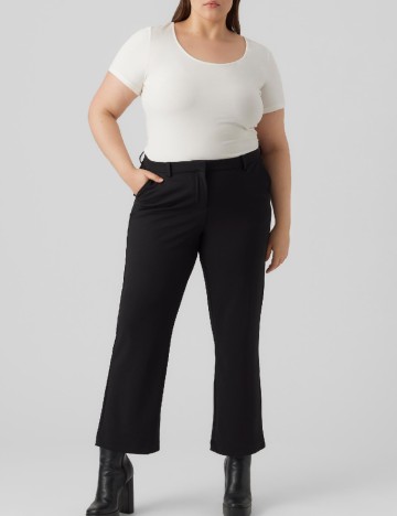 Pantaloni Vero Moda Curve, negru