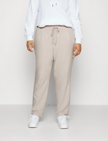 Pantaloni Vero Moda Curve, bej