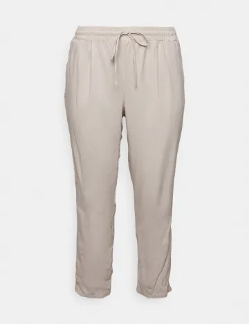 Pantaloni Vero Moda Curve, bej Crem