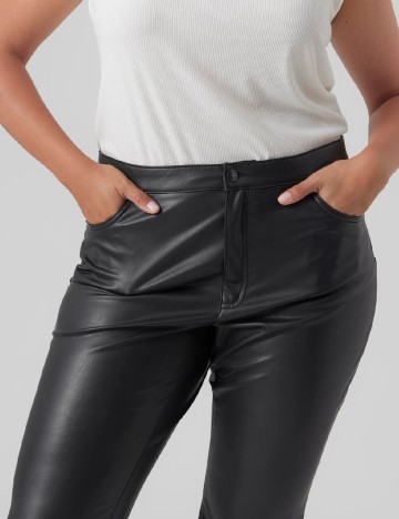 Pantaloni Vero Moda Curve, negru