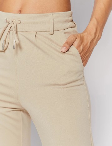 Pantaloni Only, crem