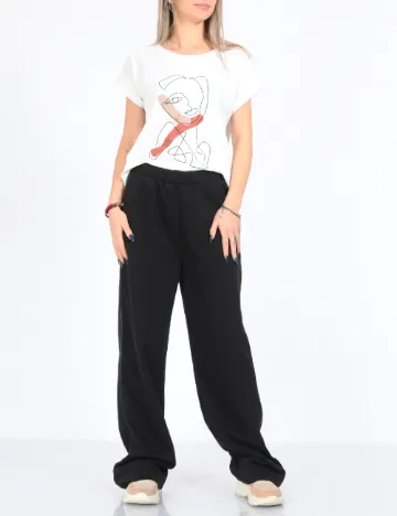 Pantaloni Pieces, negru Negru