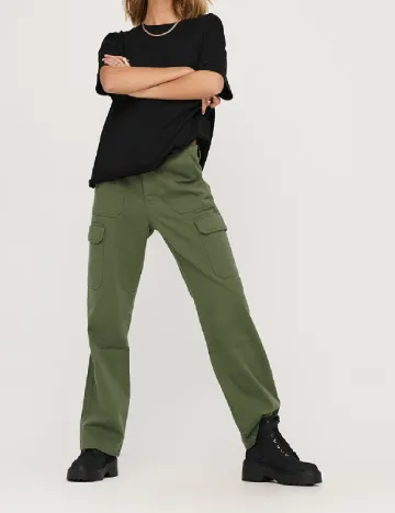 Pantaloni Only, kaki Verde