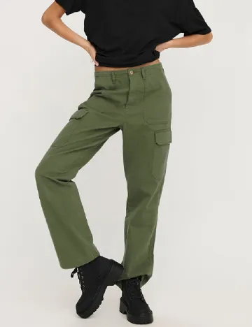 Pantaloni Only, kaki Verde