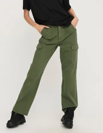 Pantaloni Only, kaki Verde