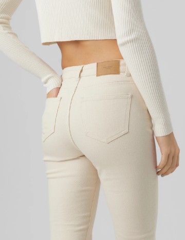 Blugi Vero Moda, crem