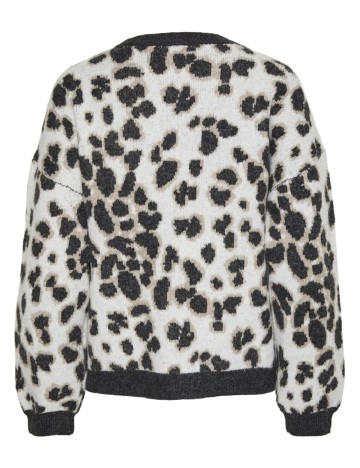 Pulover Pieces, animal print