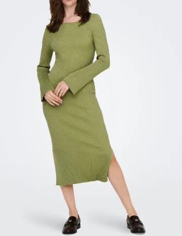 Rochie medie Only, verde Verde