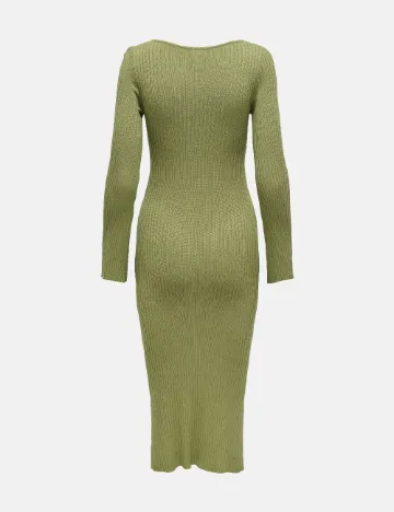 Rochie medie Only, verde Verde