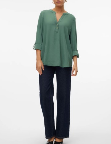 Camasa Oversize Vero Moda, verde