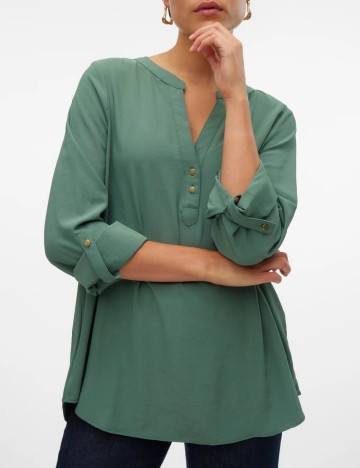 Camasa Oversize Vero Moda, verde