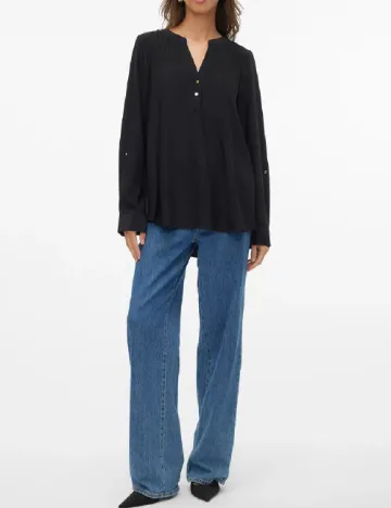 Camasa Oversize Vero Moda, negru Negru