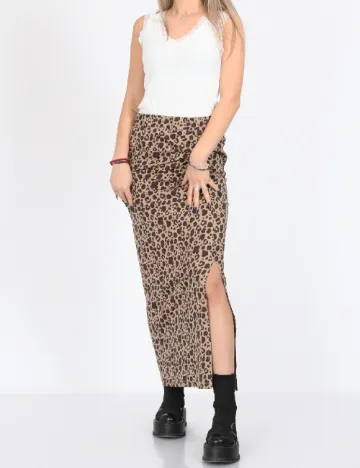 Fusta Noisy May, animal print Animal print