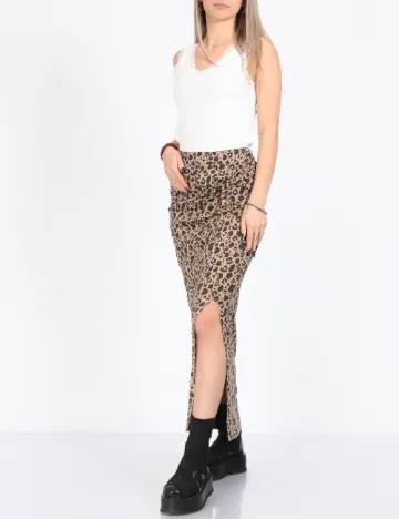 Fusta Noisy May, animal print Animal print