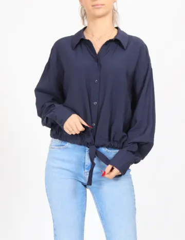 Camasa Vero Moda, bleumarin Albastru