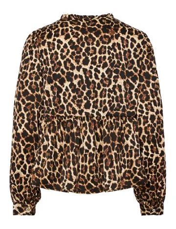 Bluza Pieces, animal print Animal print