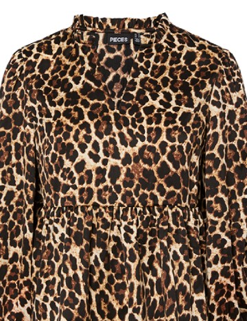 Bluza Pieces, animal print