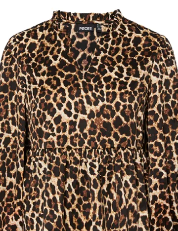 Bluza Pieces, animal print Animal print