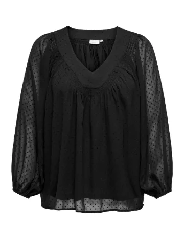 Bluza Only Carmakoma, negru Negru