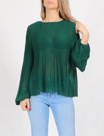 Bluza Pieces, verde