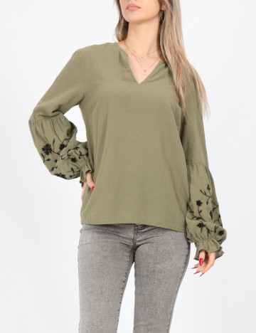 Bluza Pieces, verde