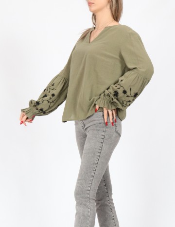 Bluza Pieces, verde