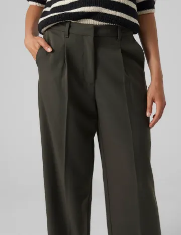 Pantaloni Vero Moda, verde inchis Verde