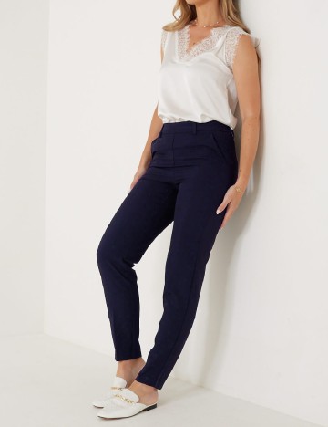 Pantaloni Vero Moda, bleumarin