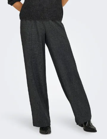 Pantaloni Only, gri Negru