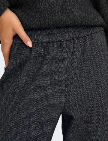 Pantaloni Only, gri Negru