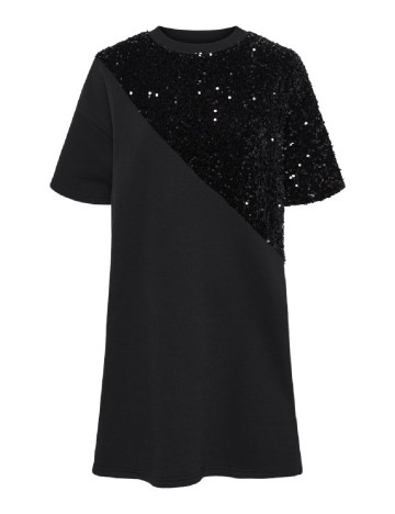 Rochie scurta Pieces, negru