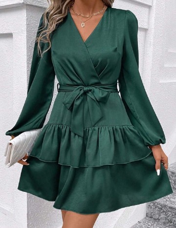 Rochie scurta SHEIN, verde