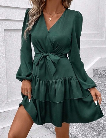 Rochie scurta SHEIN, verde