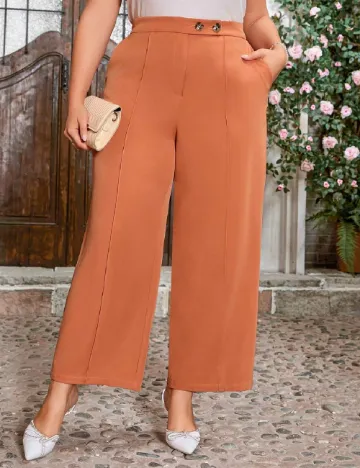 Pantaloni SHEIN CURVE, portocaliu Portocaliu