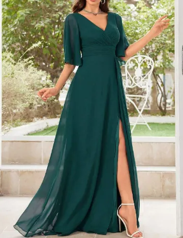 Rochie lunga SHEIN, verde Verde