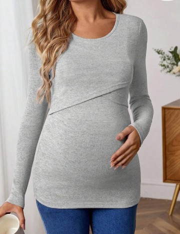 Bluza SHEIN Maternity, gri