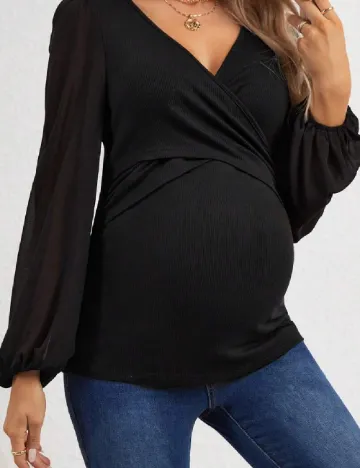 Bluza SHEIN Maternity, negru Negru