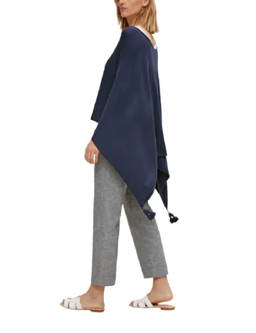 Poncho Comma, bleumarin Albastru