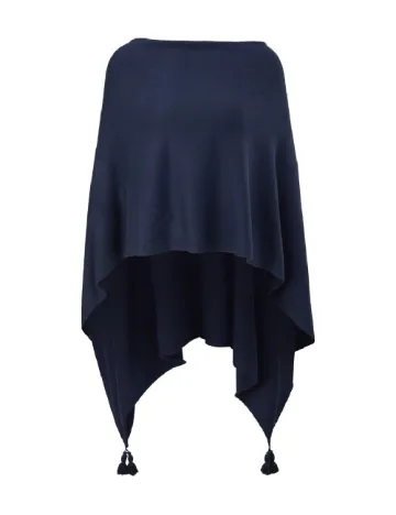 Poncho Comma, bleumarin Albastru