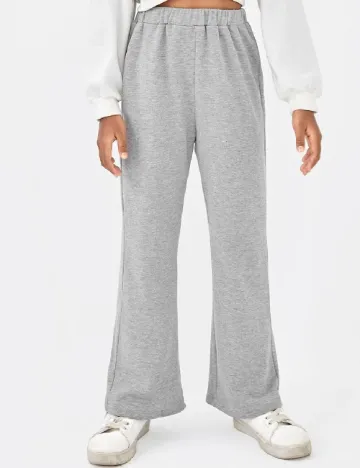 Pantaloni Shein Kids, gri Gri