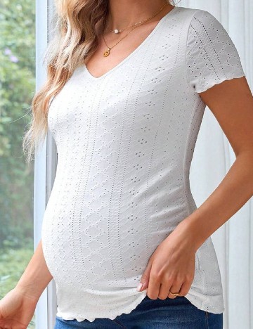 Tricou SHEIN Maternity, alb