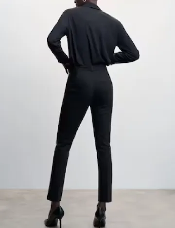 Pantaloni Mango, negru Negru