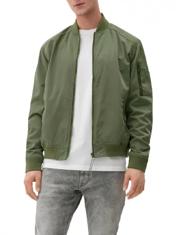 Geaca s.Oliver Plus Size Men, verde Verde