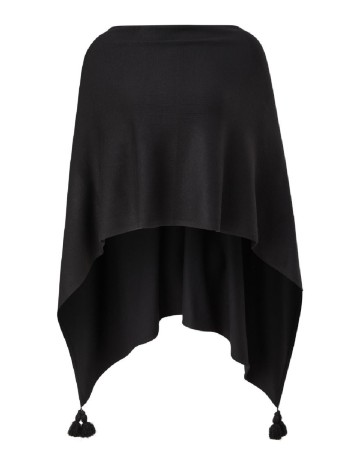 Poncho Comma, negru