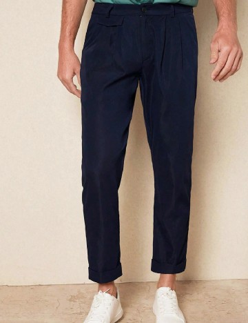 Pantaloni SHEIN, bleumarin