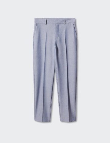 Pantaloni Mango Violeta, albastru