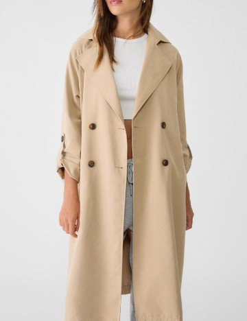 Trench Stradivarius, crem