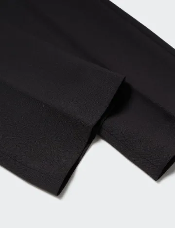 Pantaloni Mango Violeta, negru Negru