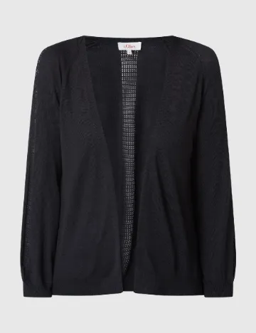 Cardigan s.Oliver, negru Negru